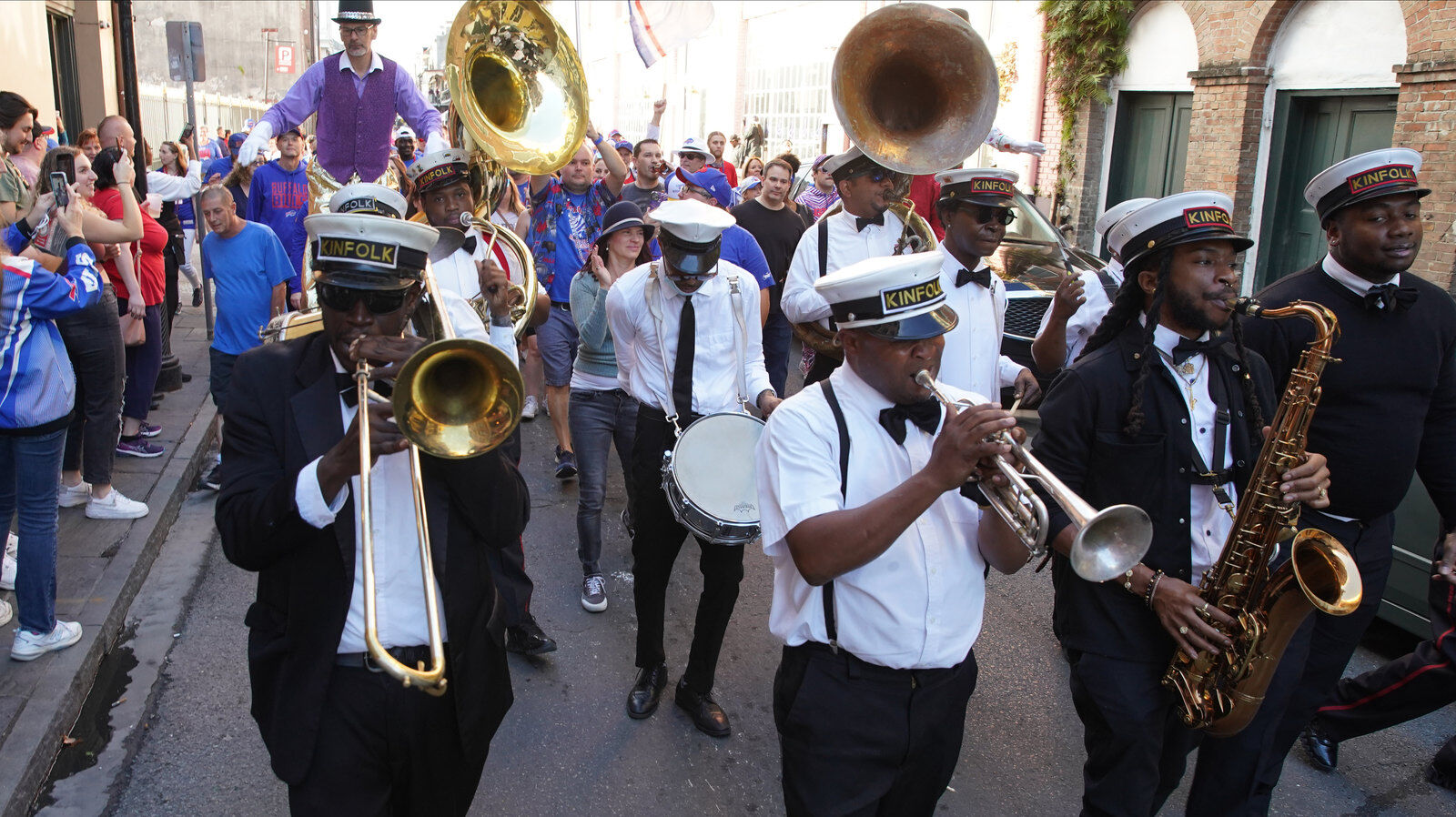 Buffalo Bills packers of NOLA Takeover Parade